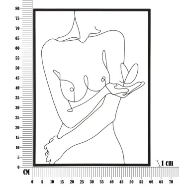 PANEL Z ŻELAZA NUDITY 60X1X80 cm
